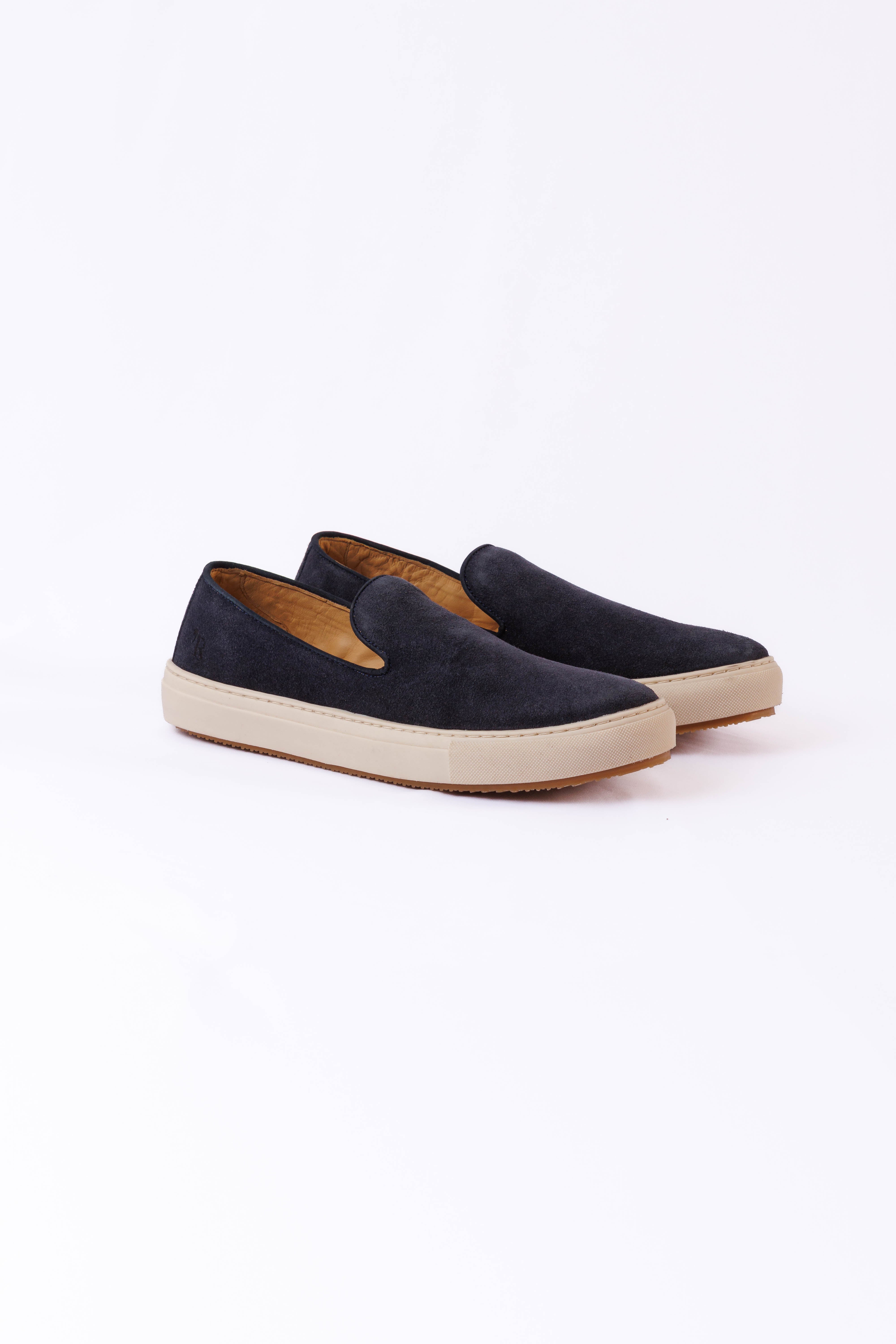 SAPATO MASCULINO SLIP ON CAMURÇA MILÃO MARINHO