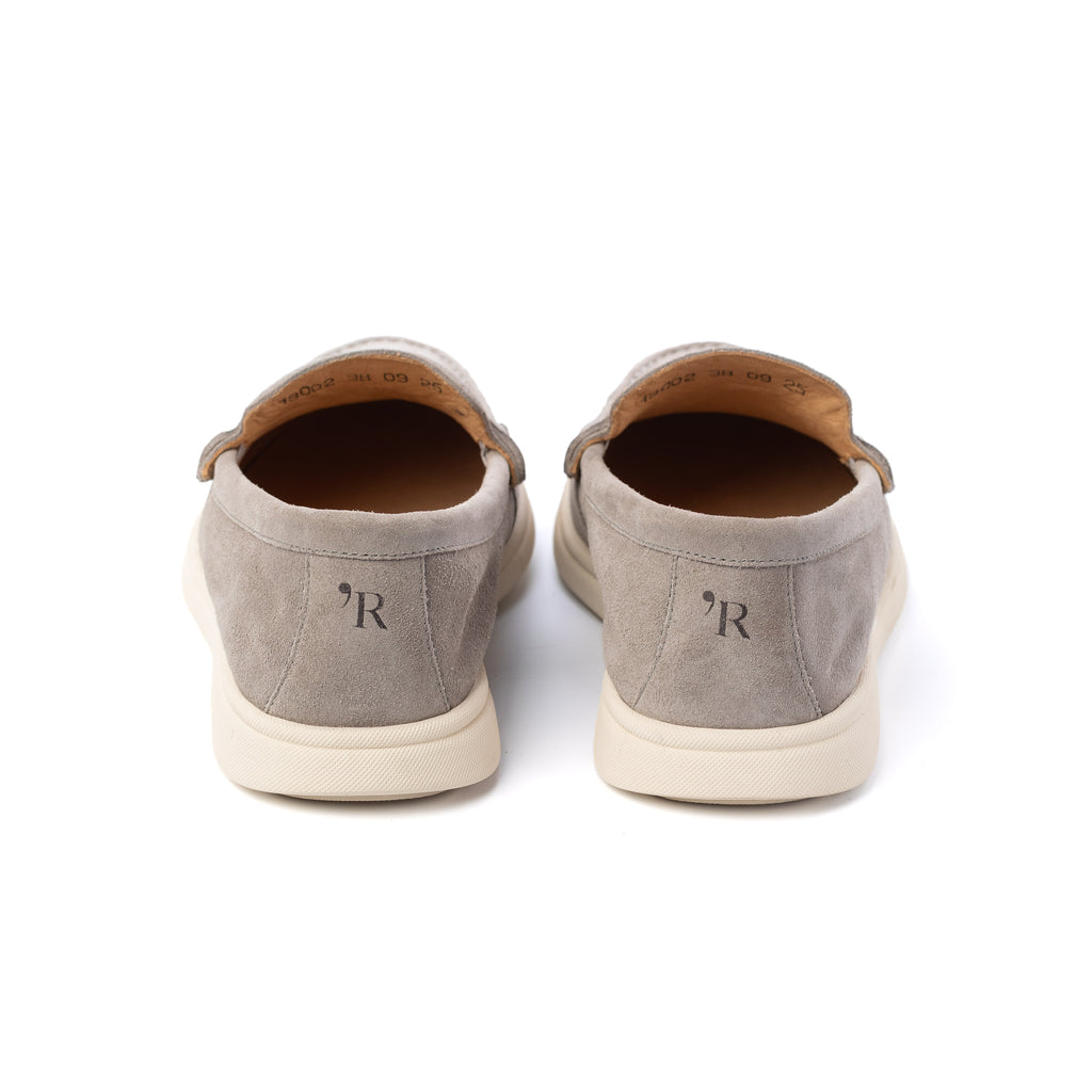 MOCASSIM MASCULINO CAMURÇA OLD MONEY VESUVIO CINZA