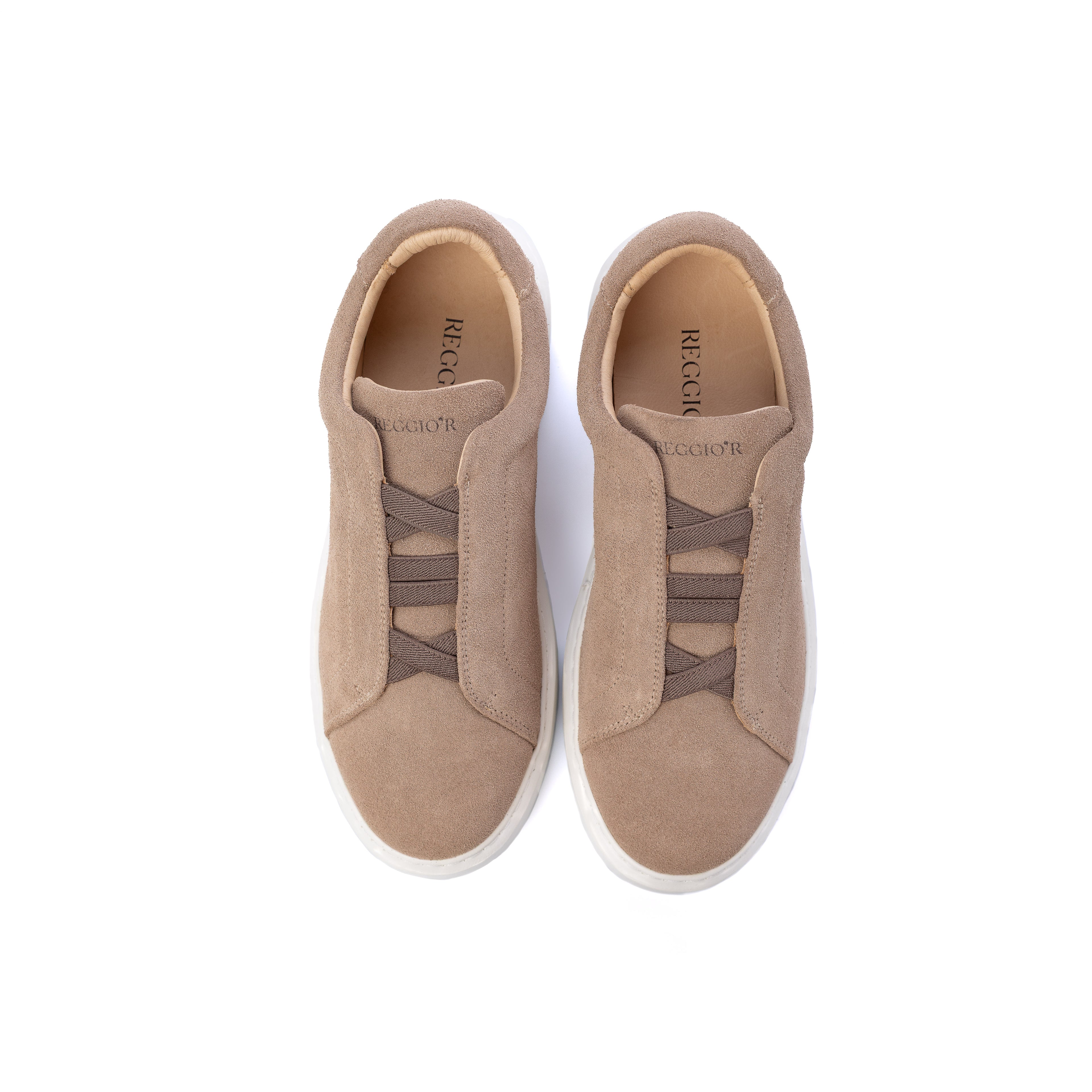 TÊNIS MASCULINO CAMURÇA IATE ELÁSTICO ZEUS TAUPE