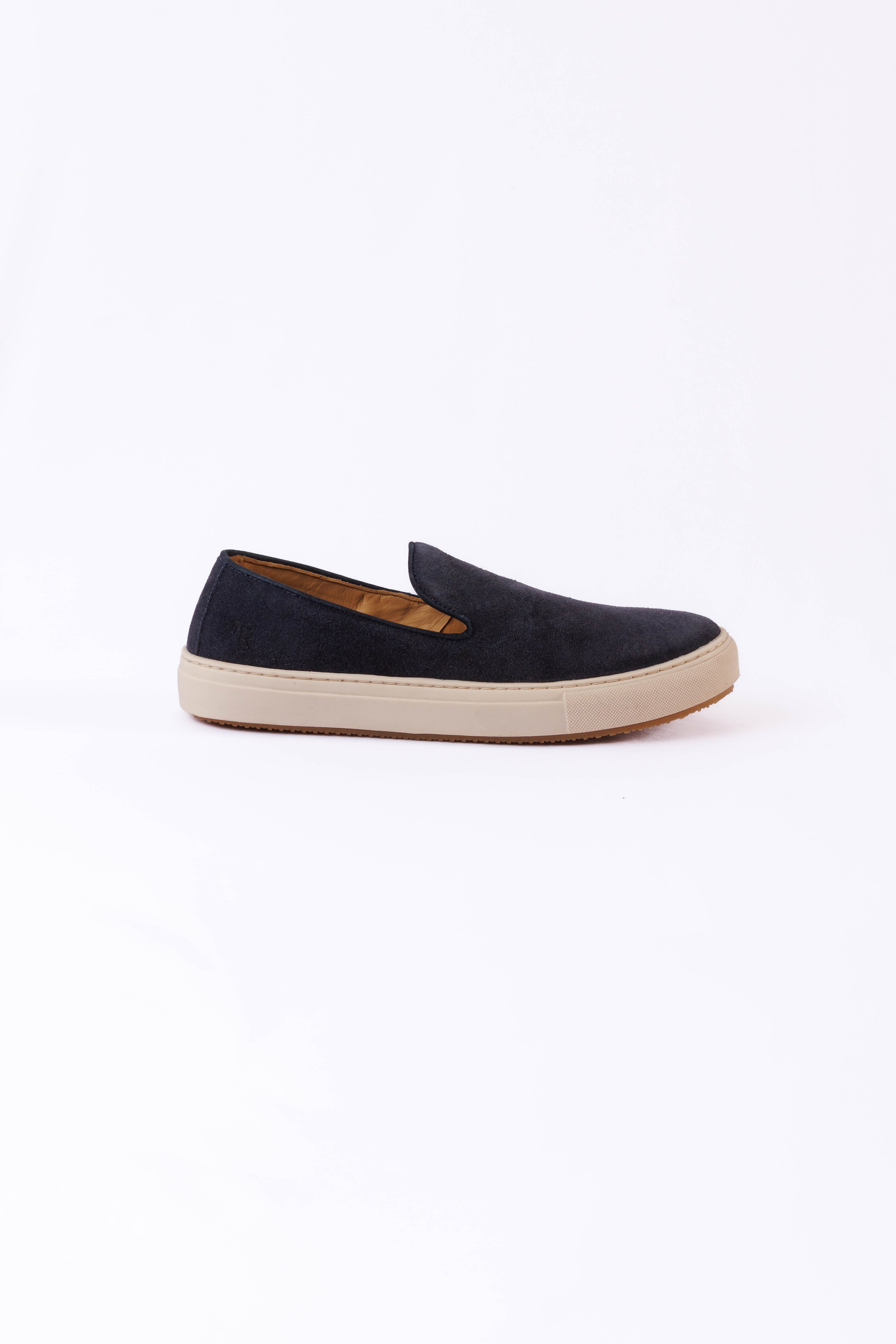 SAPATO MASCULINO SLIP ON CAMURÇA MILÃO MARINHO