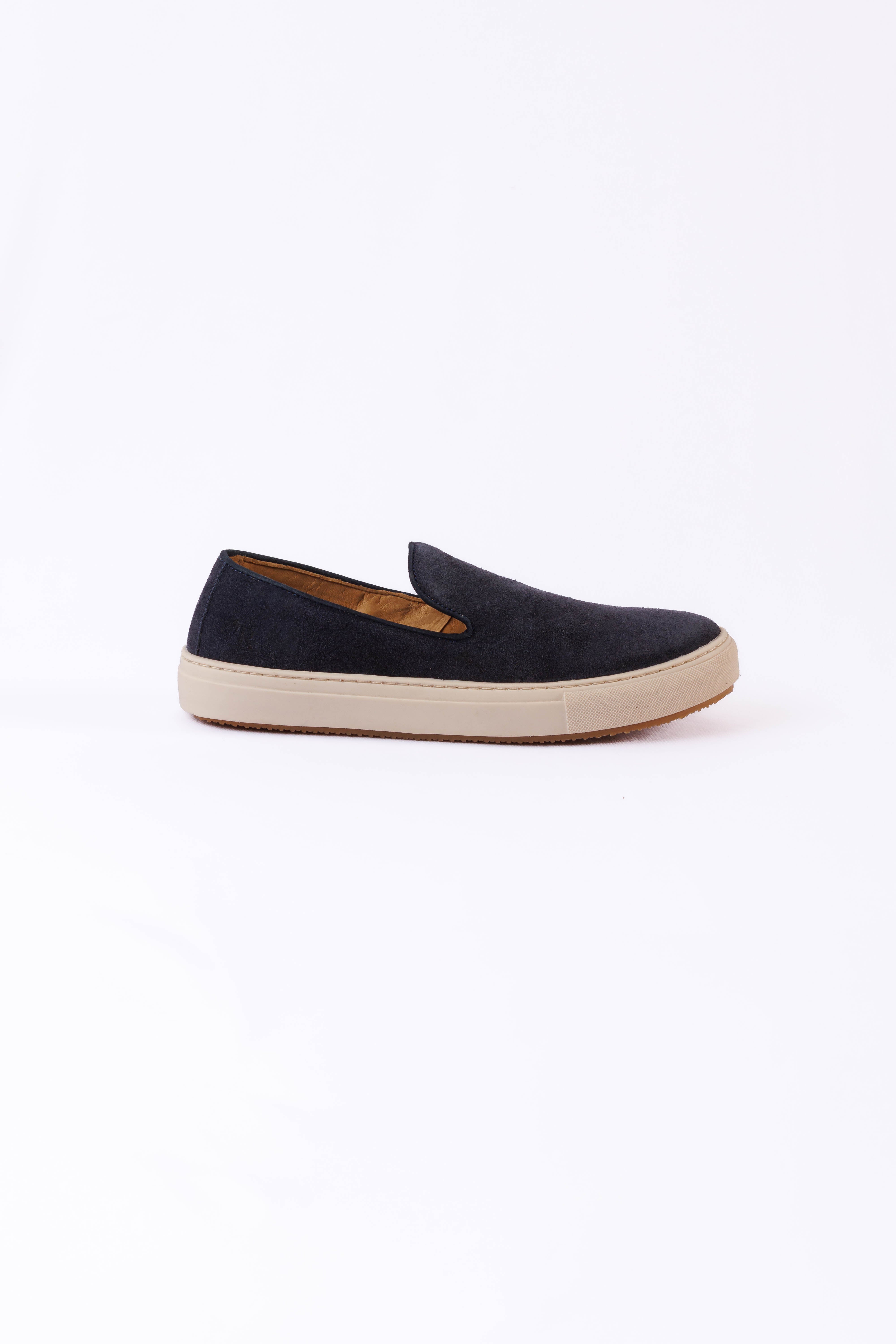 SAPATO MASCULINO SLIP ON CAMURÇA MILÃO MARINHO
