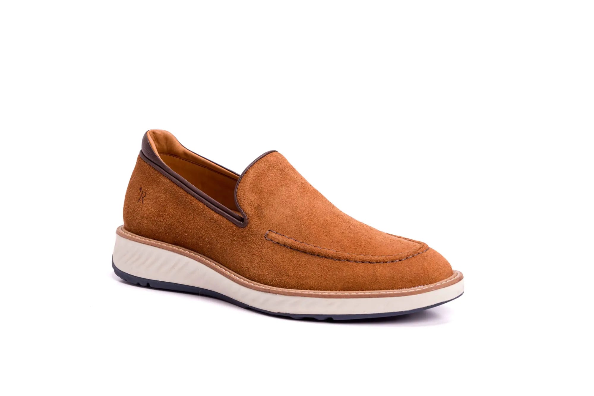 SAPATO MASCULINO LOAFER GENTLEMAN CAMURÇA WHISKY - Reggior