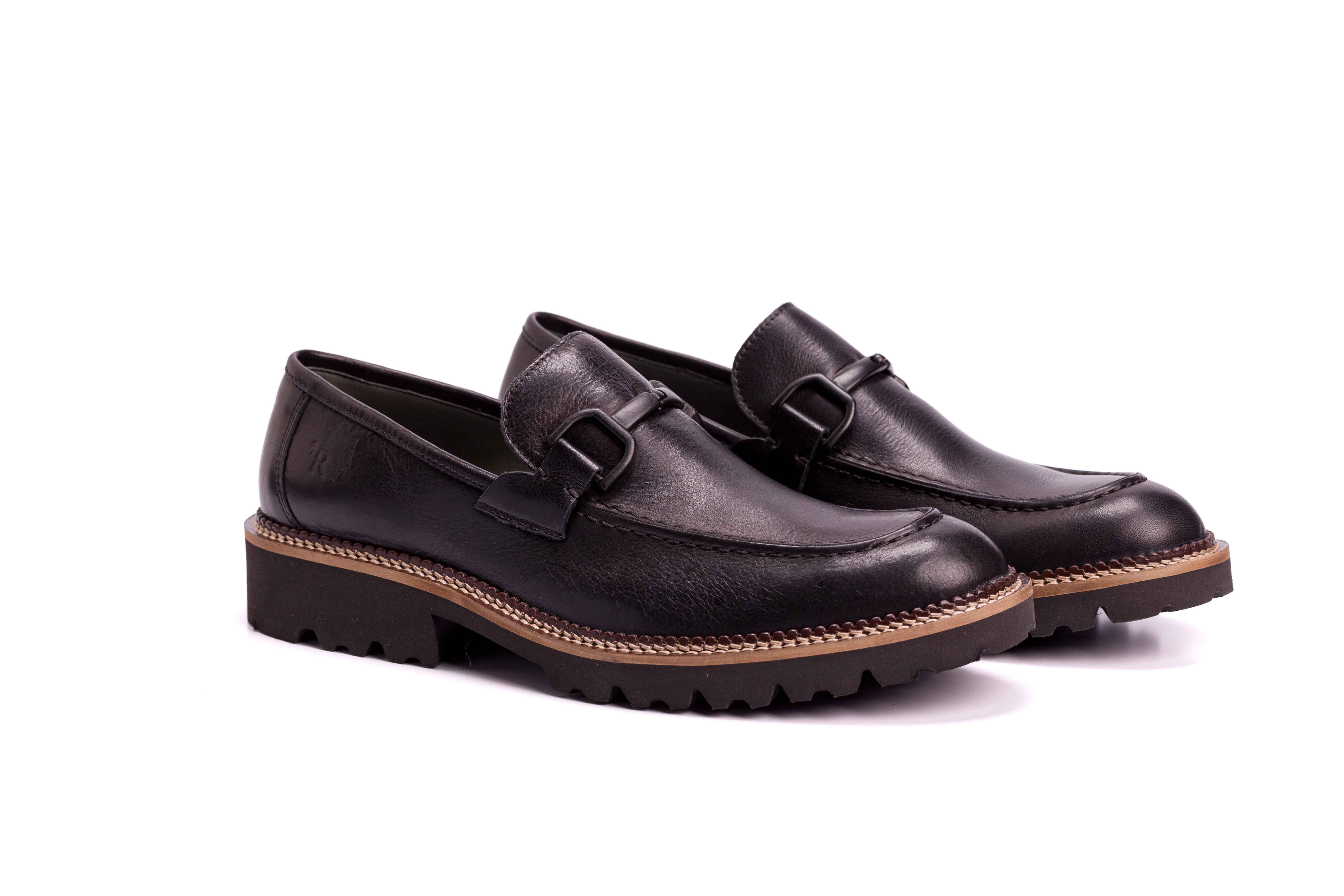 SAPATO MASCULINO LOAFER KING GUILHERME I PRETO - Reggior