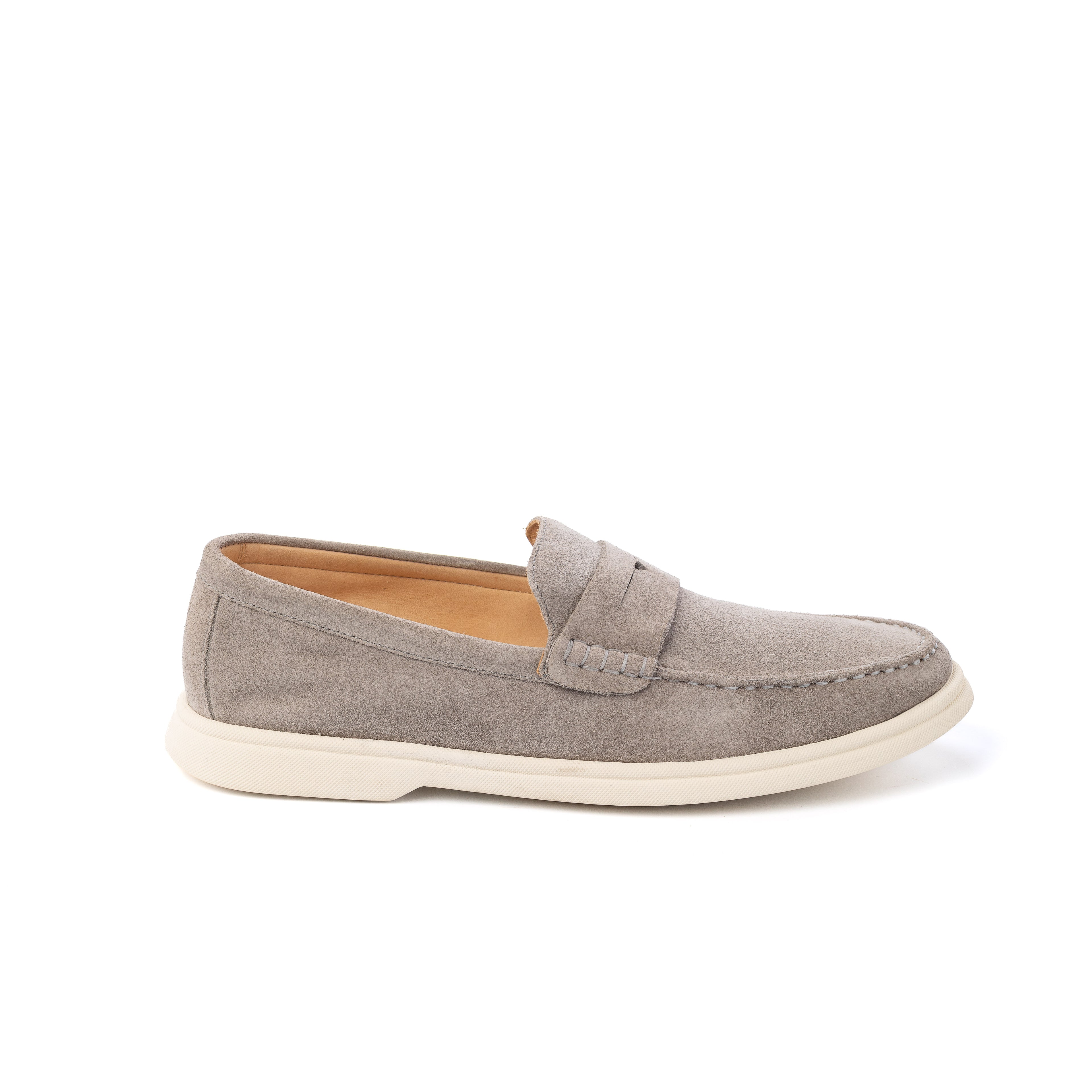 MOCASSIM MASCULINO CAMURÇA OLD MONEY VESUVIO CINZA