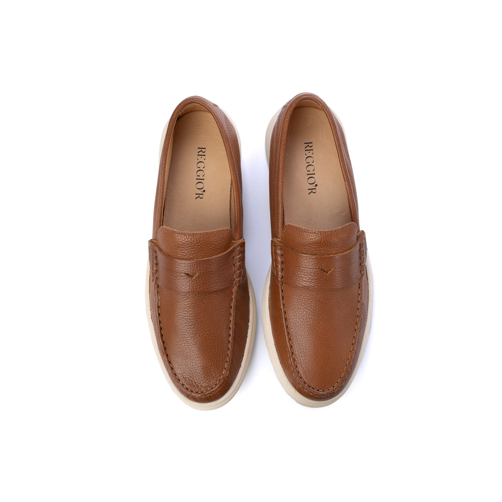 MOCASSIM MASCULINO OLD MONEY VESUVIO WHISKY