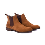 Bota Masculina Chelsea Camurça Salvatore Whisky