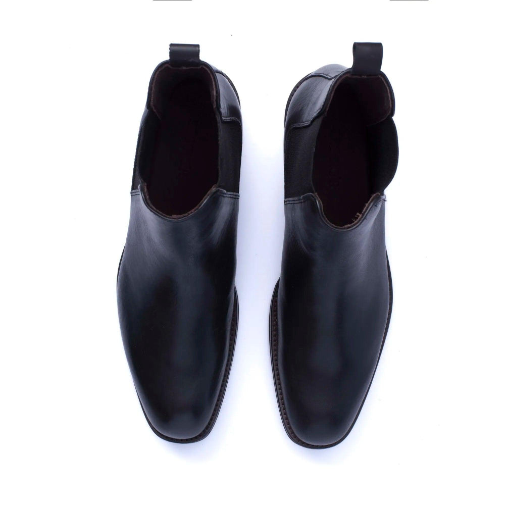 Bota Masculina Chelsea Couro Vitelo Beatles Preto