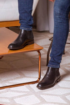 Bota Masculina Chelsea Couro Vitelo Salvatore Preto