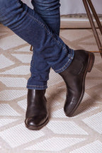 Bota Masculina Chelsea Couro Vitelo Salvatore Preto