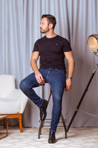 Bota Masculina Chelsea Couro Vitelo Salvatore Preto