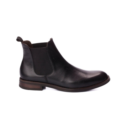 Bota Masculina Chelsea Couro Vitelo Salvatore Preto