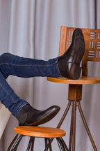 Bota Masculina Chelsea Couro Vitelo Salvatore Preto