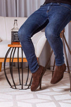 Bota Masculina Chelsea Salvatore Camurça Terra