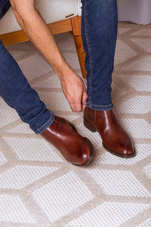 Bota Masculina Chelsea Salvatore Havana