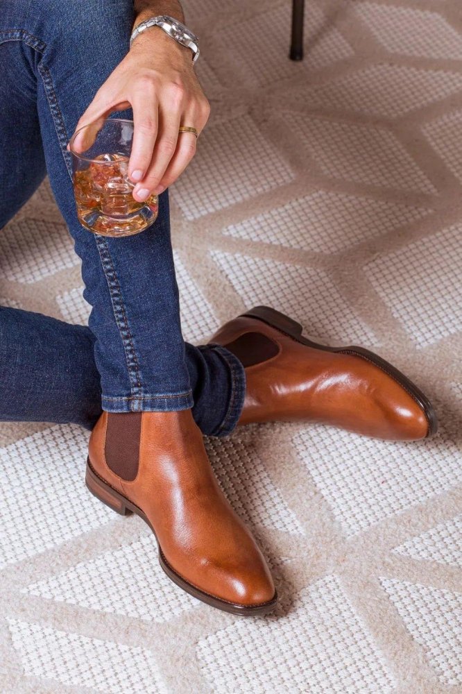 Bota Masculina Chelsea Salvatore Whisky