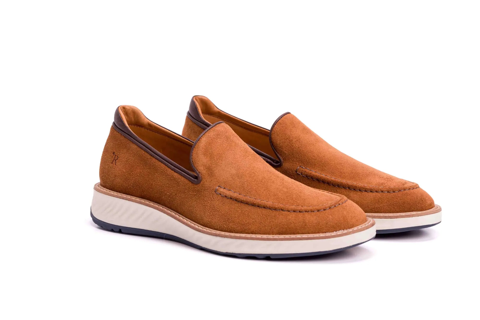 SAPATO MASCULINO LOAFER GENTLEMAN CAMURÇA WHISKY - Reggior