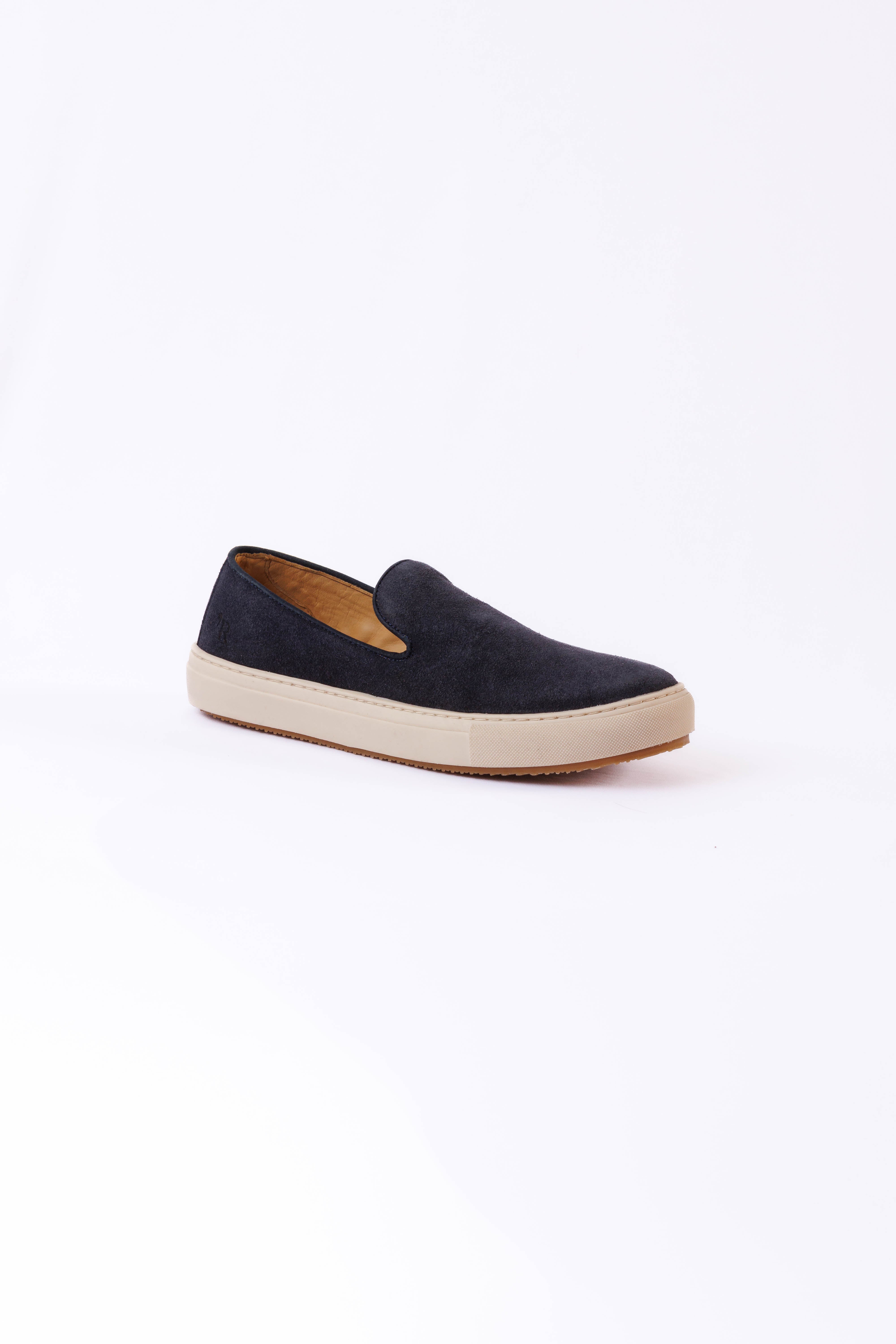 SAPATO MASCULINO SLIP ON CAMURÇA MILÃO MARINHO