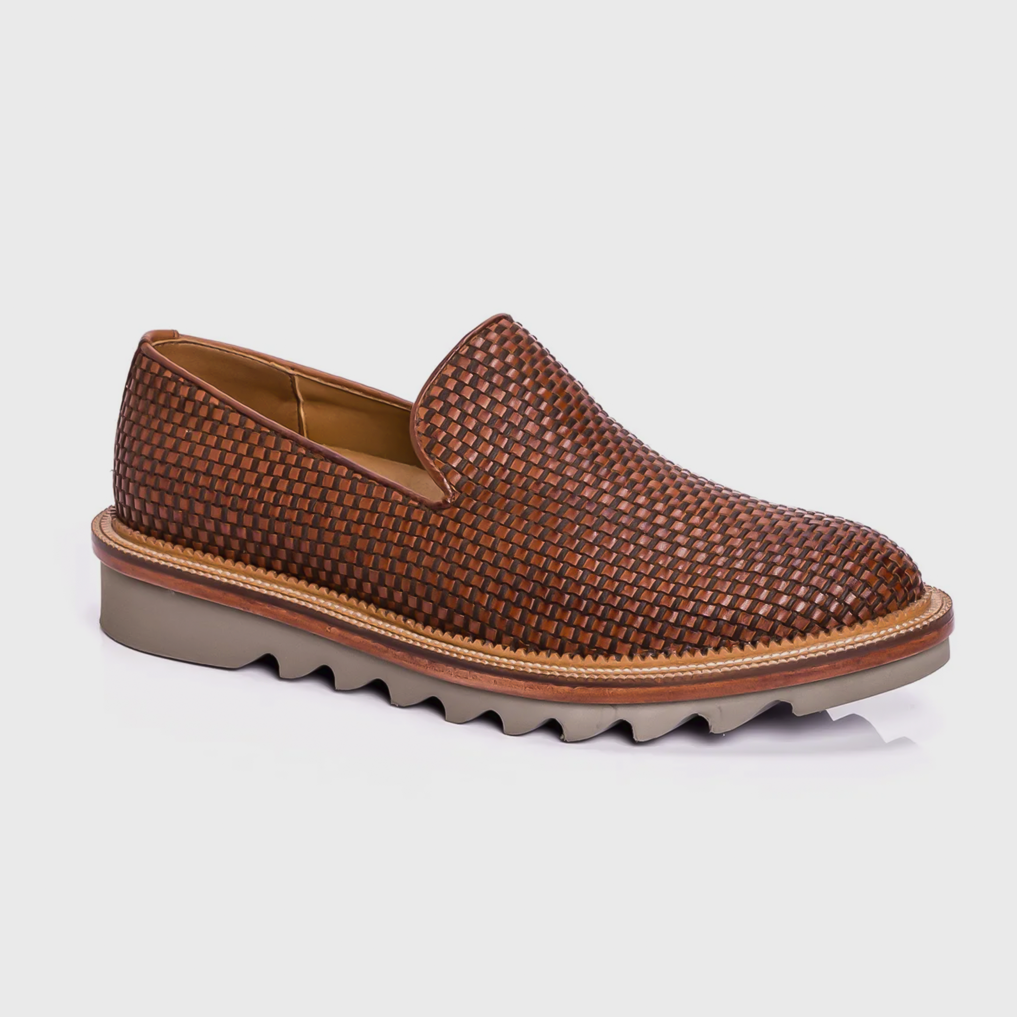 Sapato Masculino Loafer Tressê King Luís XI Conhaque - Reggior