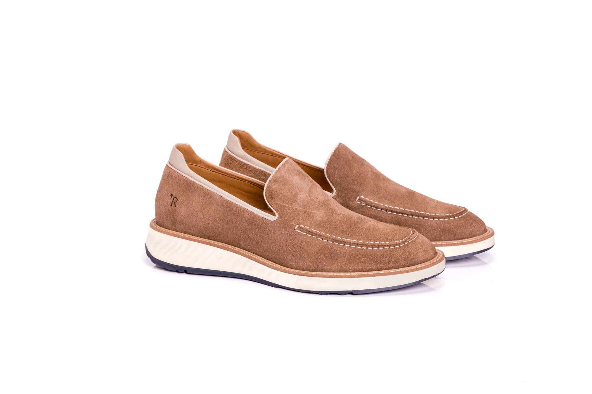 SAPATO MASCULINO LOAFER GENTLEMAN CAMURÇA GINGER - Reggior