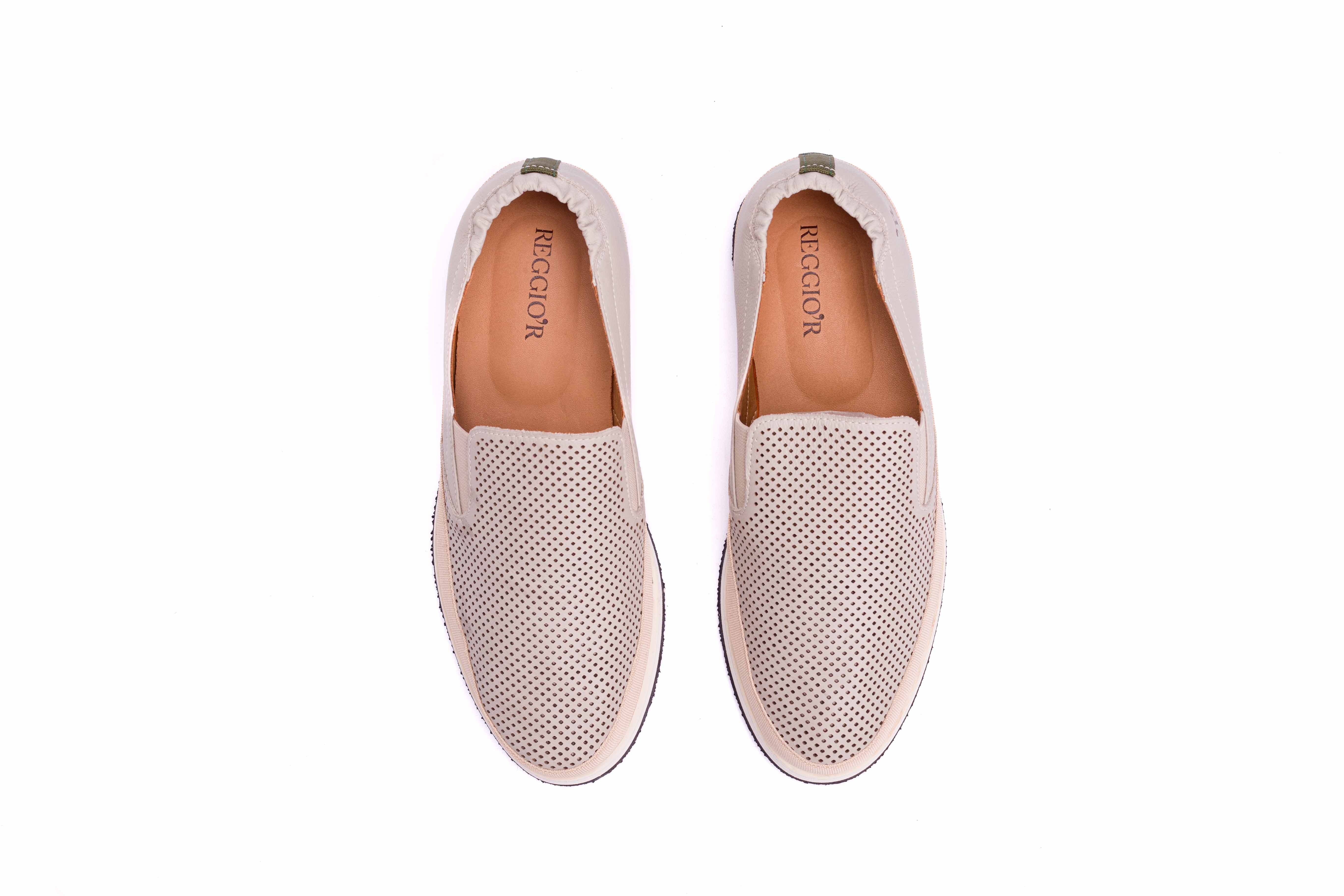 SAPATO MASCULINO ESPADRILHE RIVIERA HÉLIOS LASER OFF WHITE - Reggior