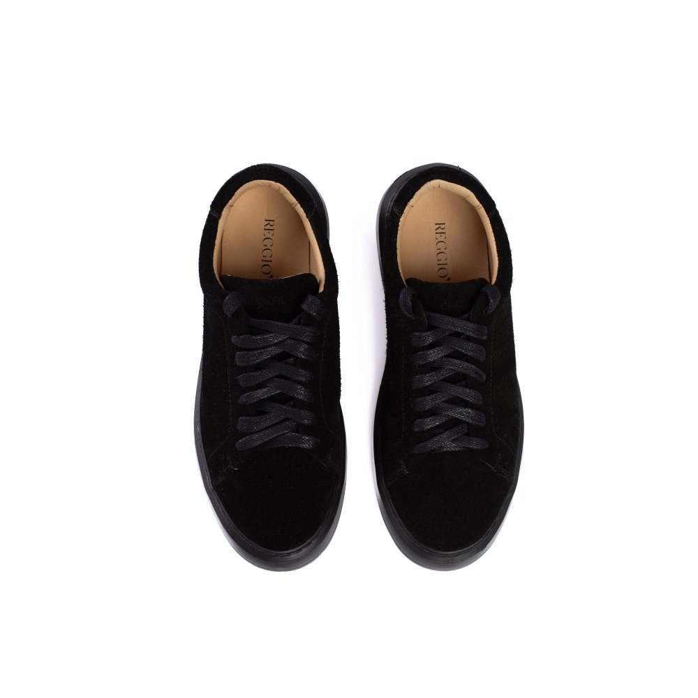Tênis Masculino Camurça Sneakers Zeus Preto