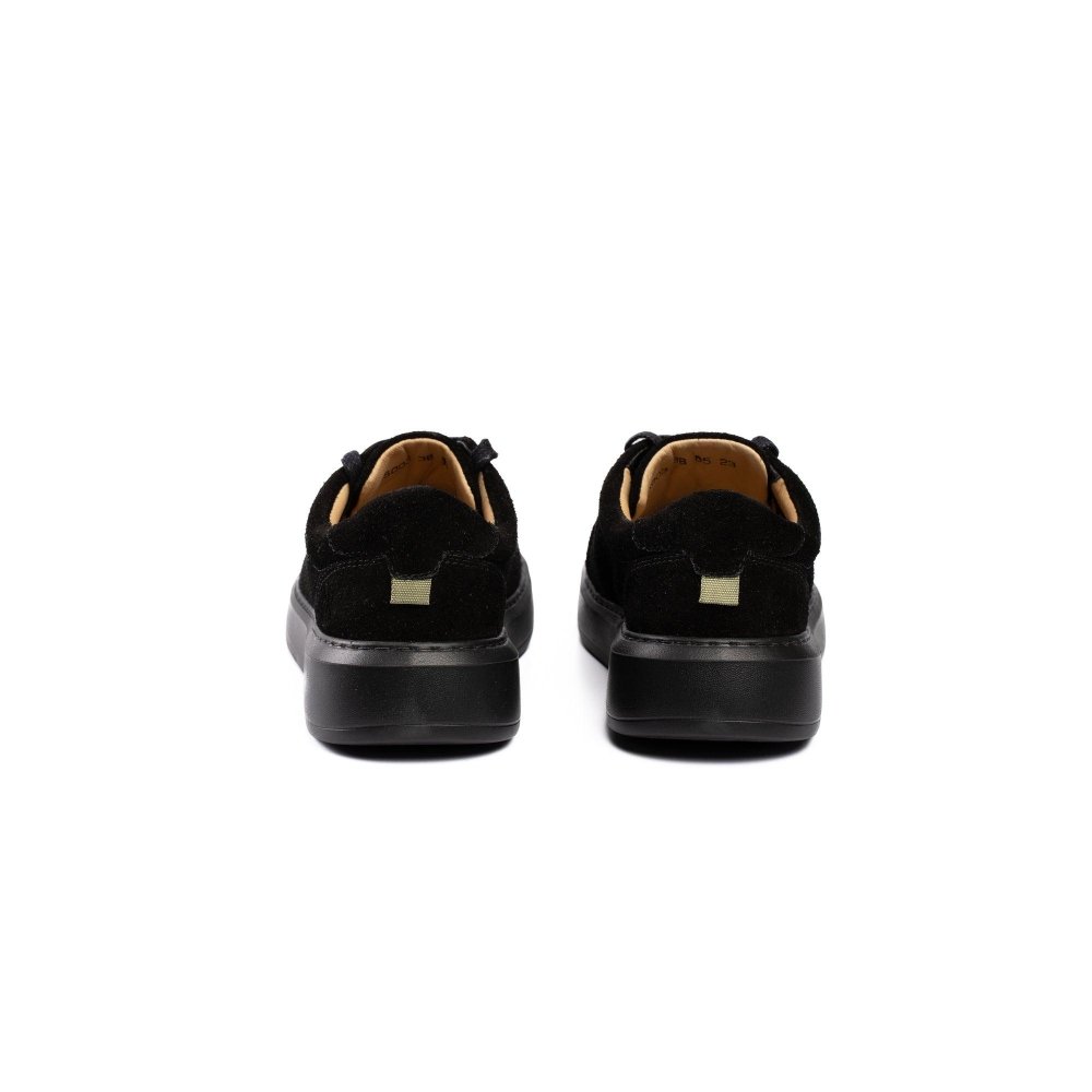 Tênis Masculino Camurça Sneakers Zeus Preto