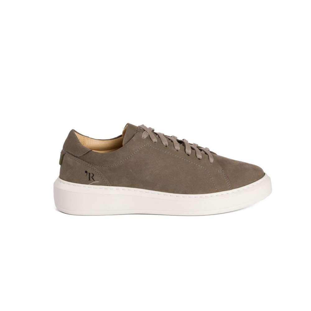 Tênis Masculino Nobuck Sneakers Zeus Cinza
