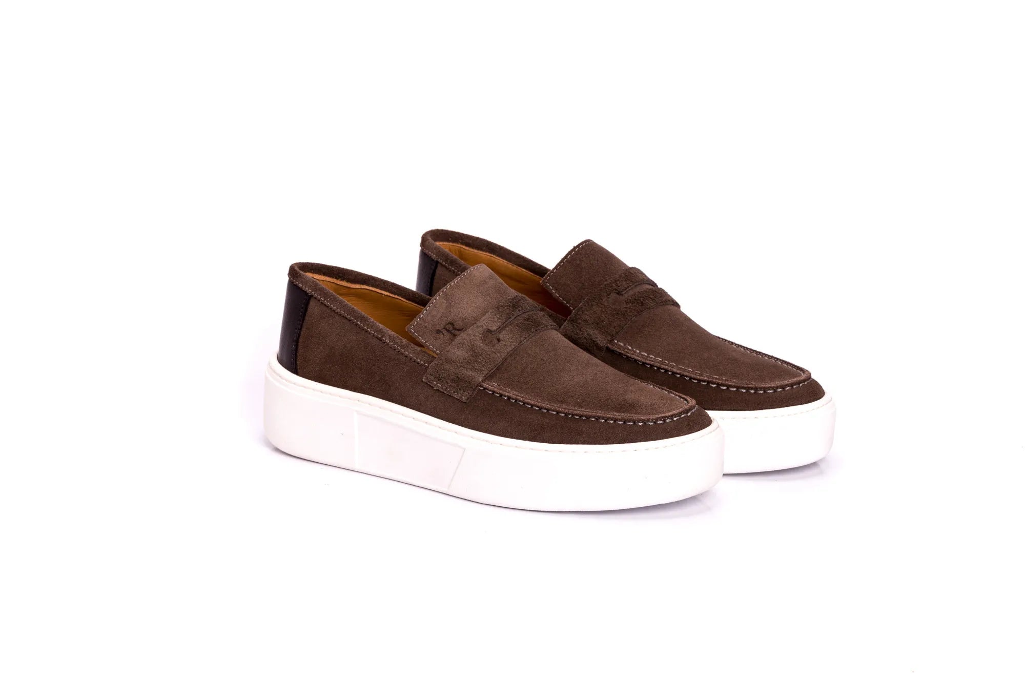 SAPATO MASCULINO SLIP ON CAMURÇA SANTORINE TABACO - Reggior