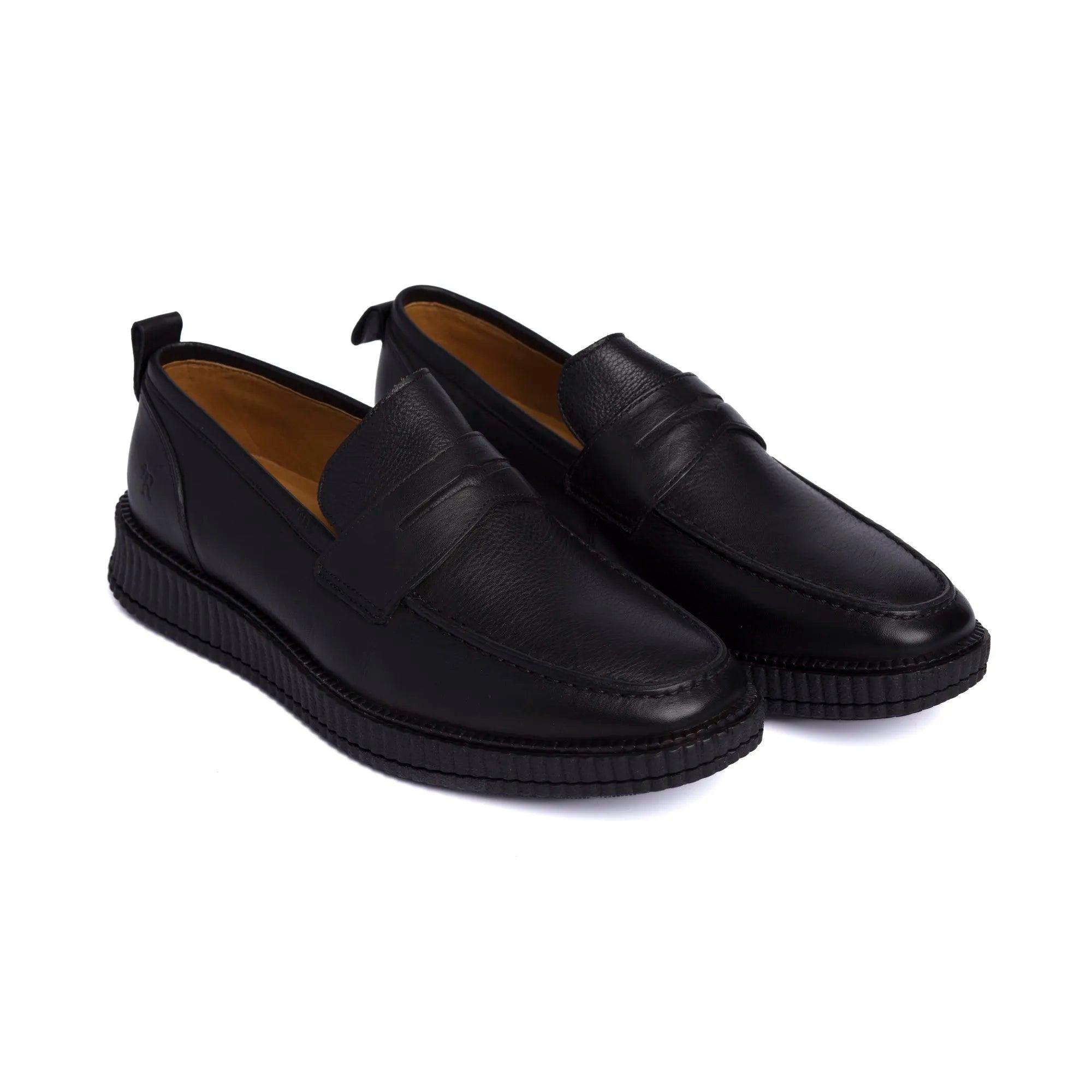 SAPATO MASCULINO LOAFER SANTINO PRETO - Reggior