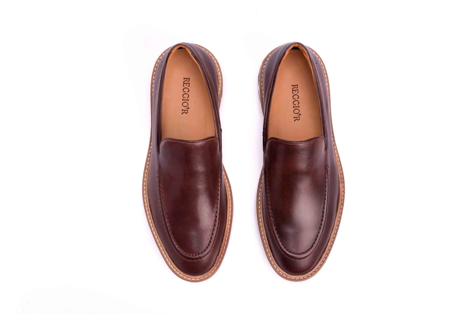 SAPATO MASCULINO LOAFER GENTLEMAN MOCA - Reggior