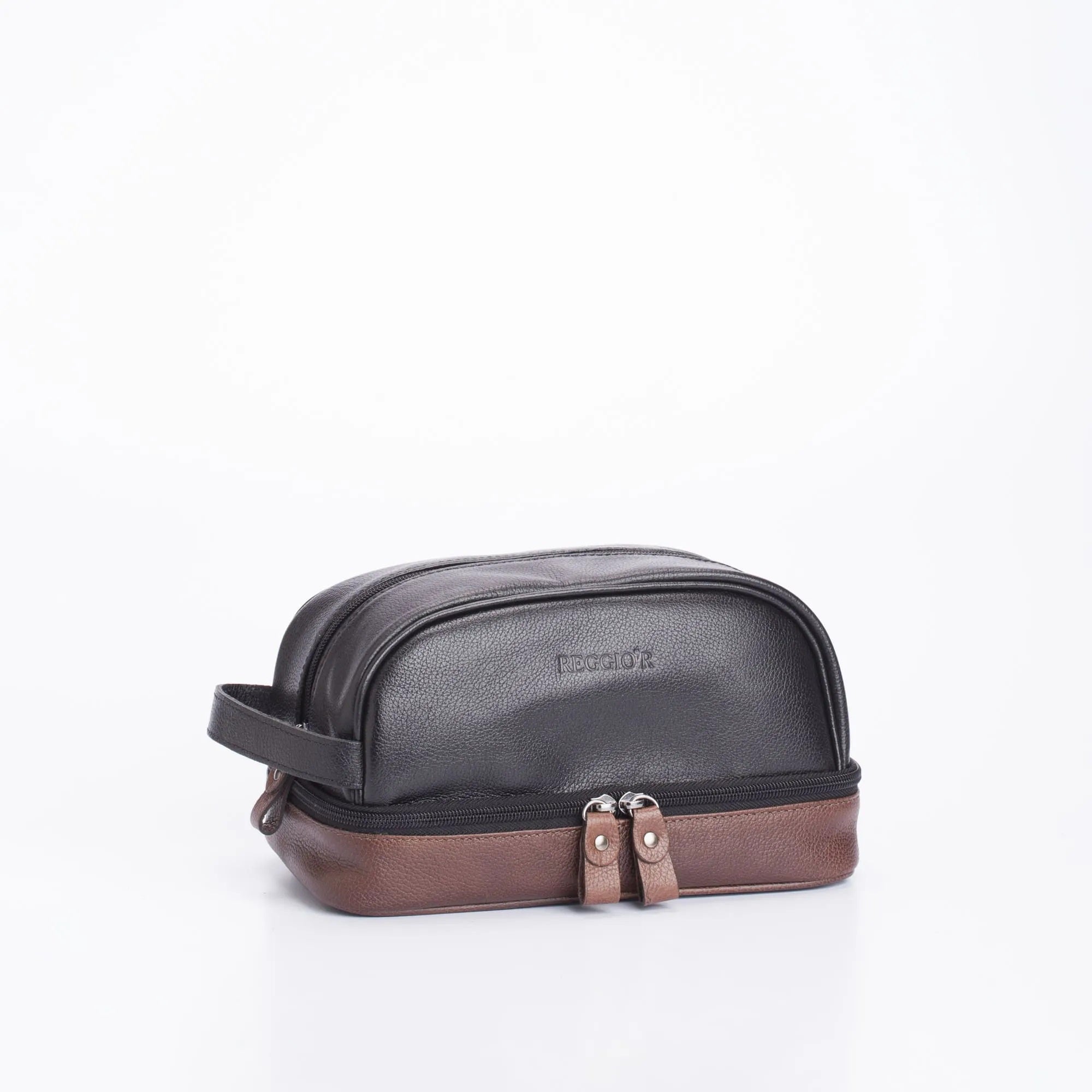 NECESSAIRE MASCULINA 2 COMPARTIMENTOS PRETO - Reggior