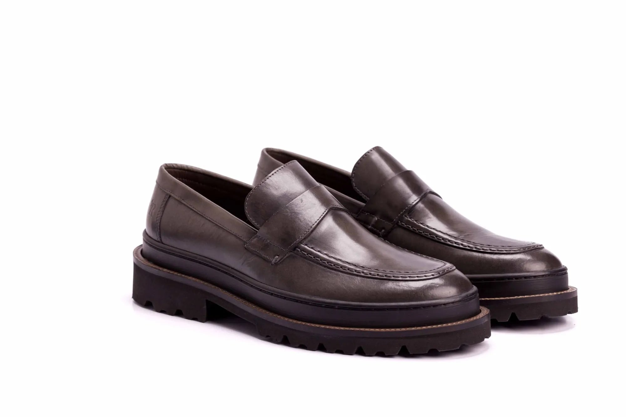 SAPATO MASCULINO LOAFER KING ARTHUR CINZA - Reggior