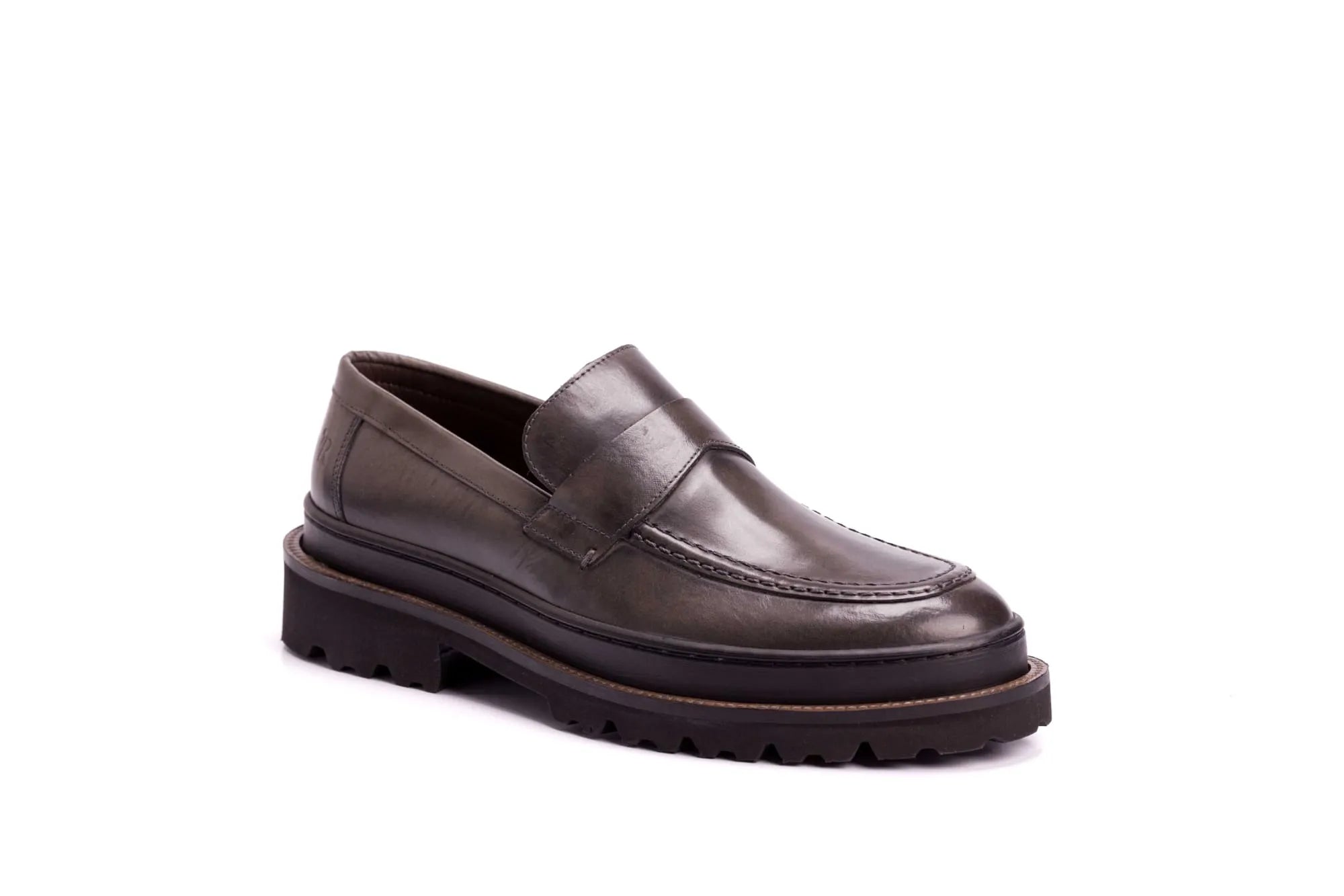 SAPATO MASCULINO LOAFER KING ARTHUR CINZA - Reggior