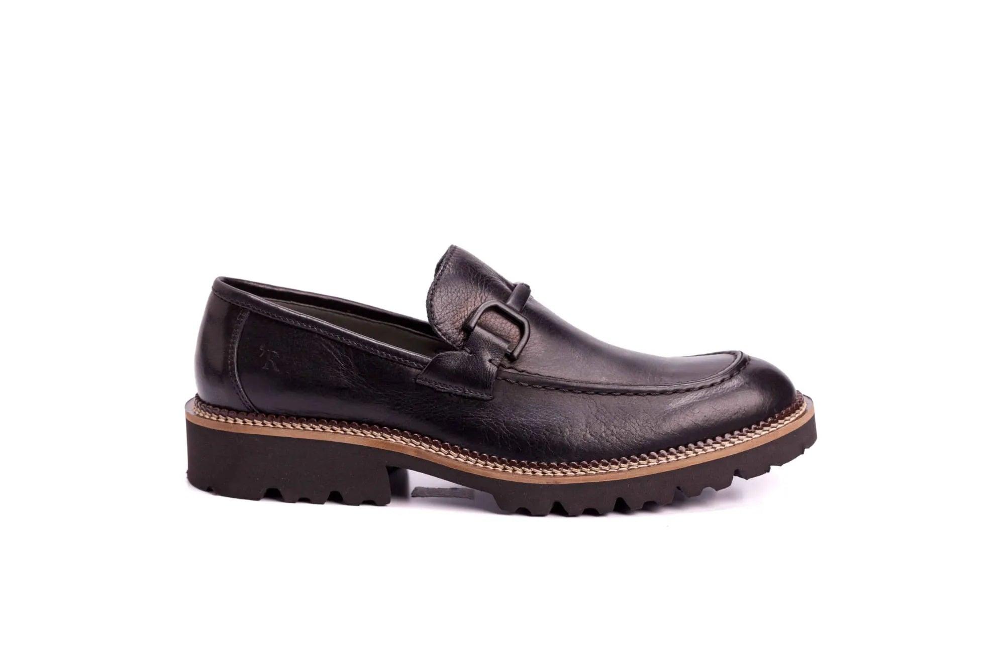 SAPATO MASCULINO LOAFER KING GUILHERME I PRETO - Reggior