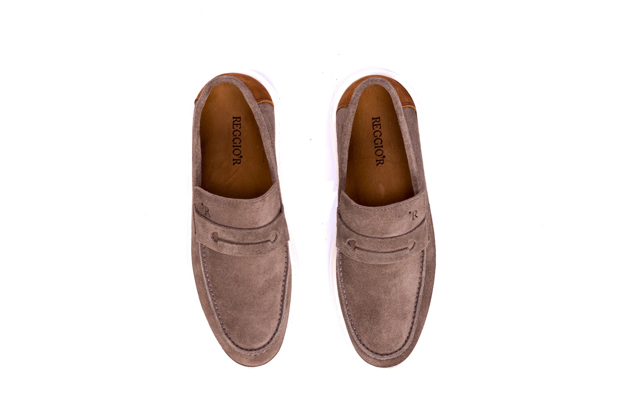 SAPATO MASCULINO SLIP ON CAMURÇA SANTORINE PAMPA - Reggior