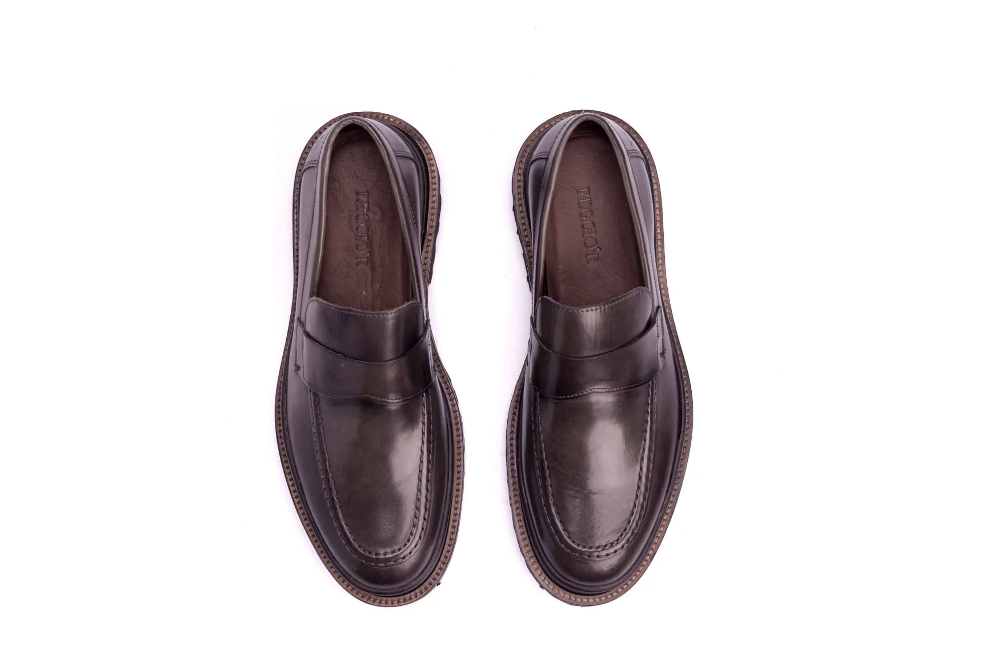 SAPATO MASCULINO LOAFER KING ARTHUR CINZA - Reggior