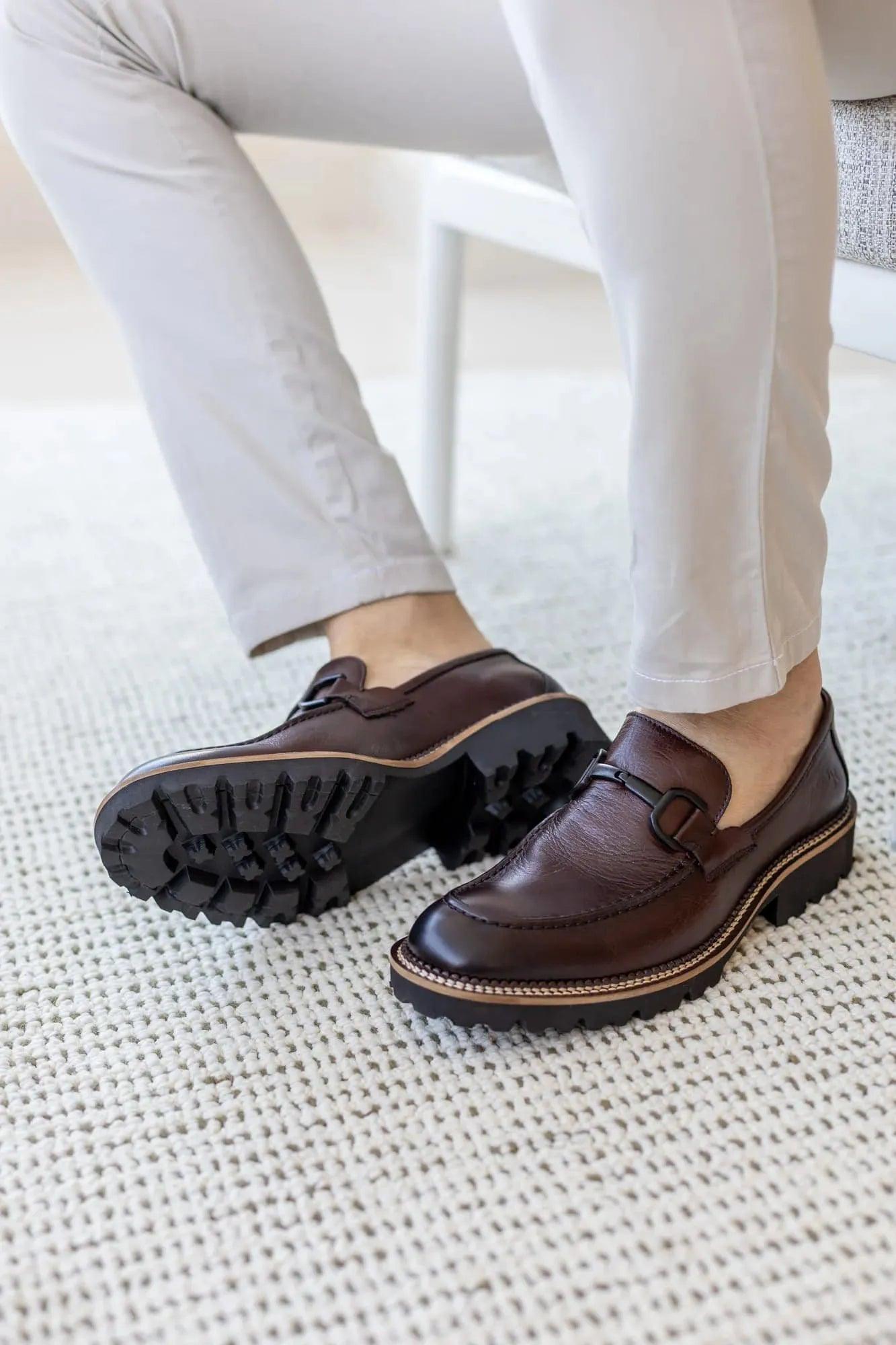 SAPATO MASCULINO LOAFER KING GUILHERME I HAVANA - Reggior