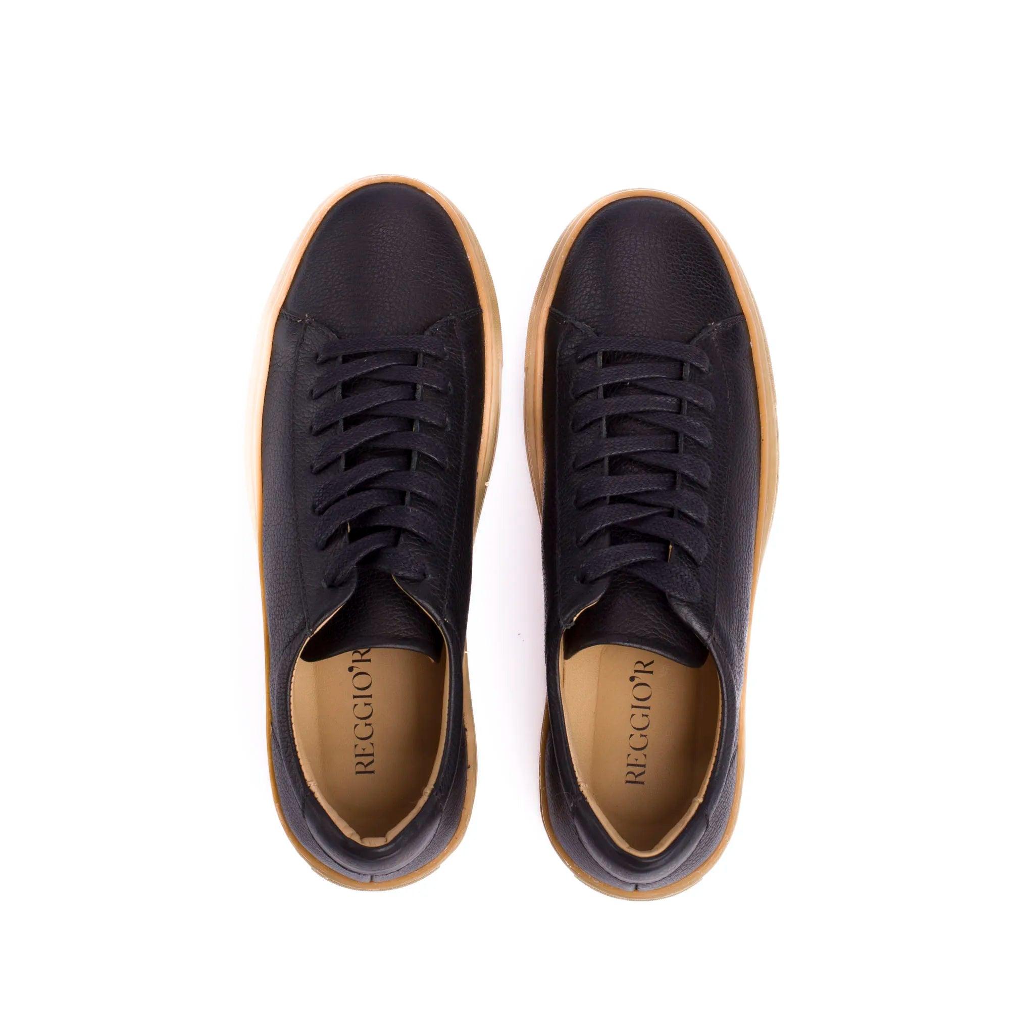 TÊNIS MASCULINO SNEAKERS TESEU PRETO - Reggior