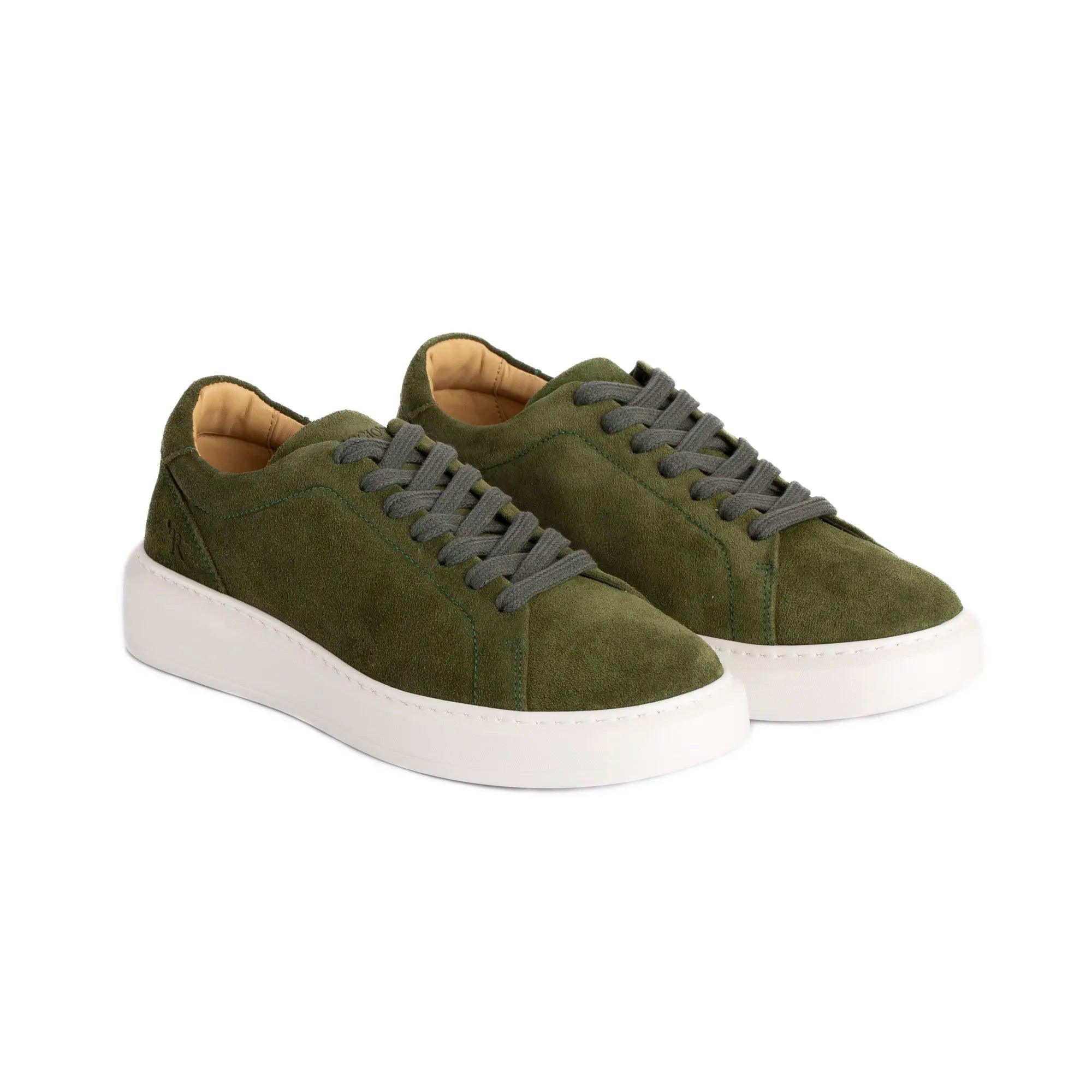 TÊNIS MASCULINO CAMURÇA SNEAKERS ZEUS ESMERALDA - Reggior