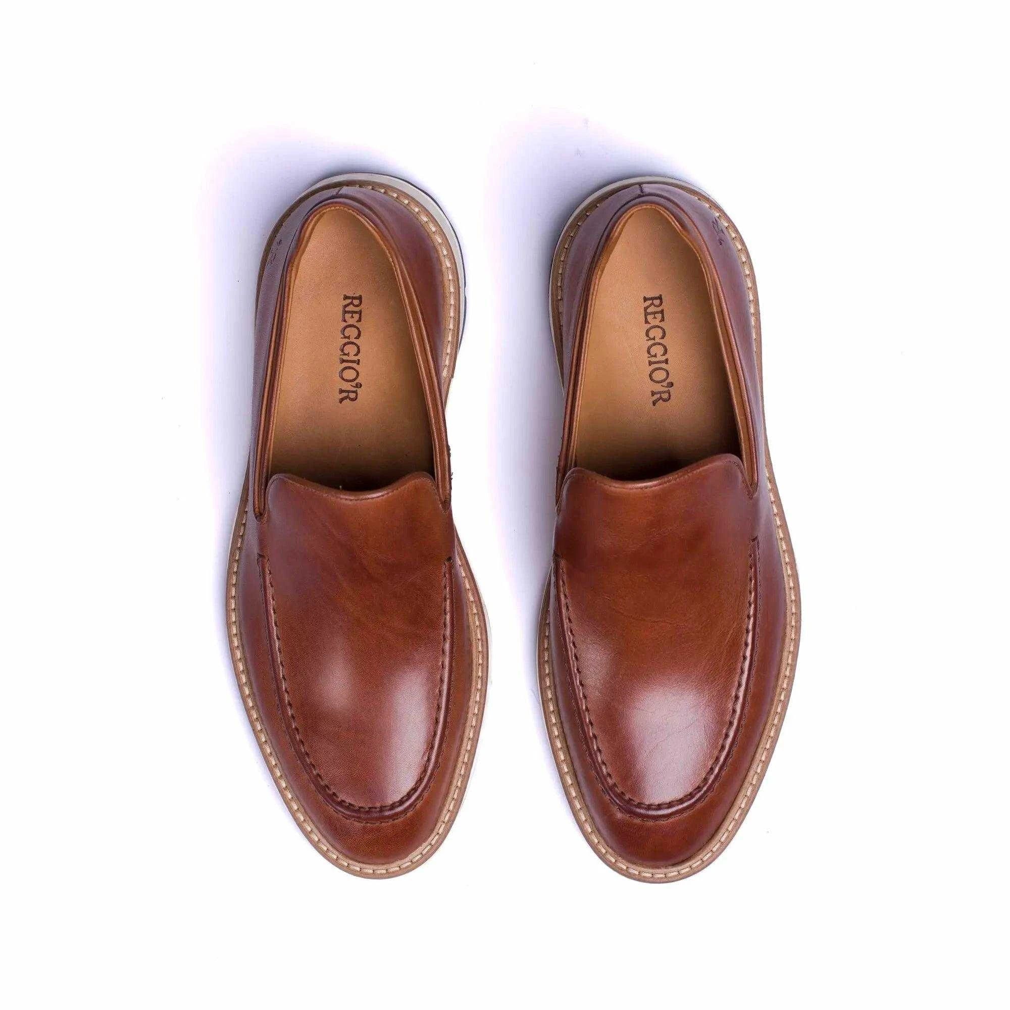 SAPATO MASCULINO LOAFER GENTLEMAN WHISKY - Reggior