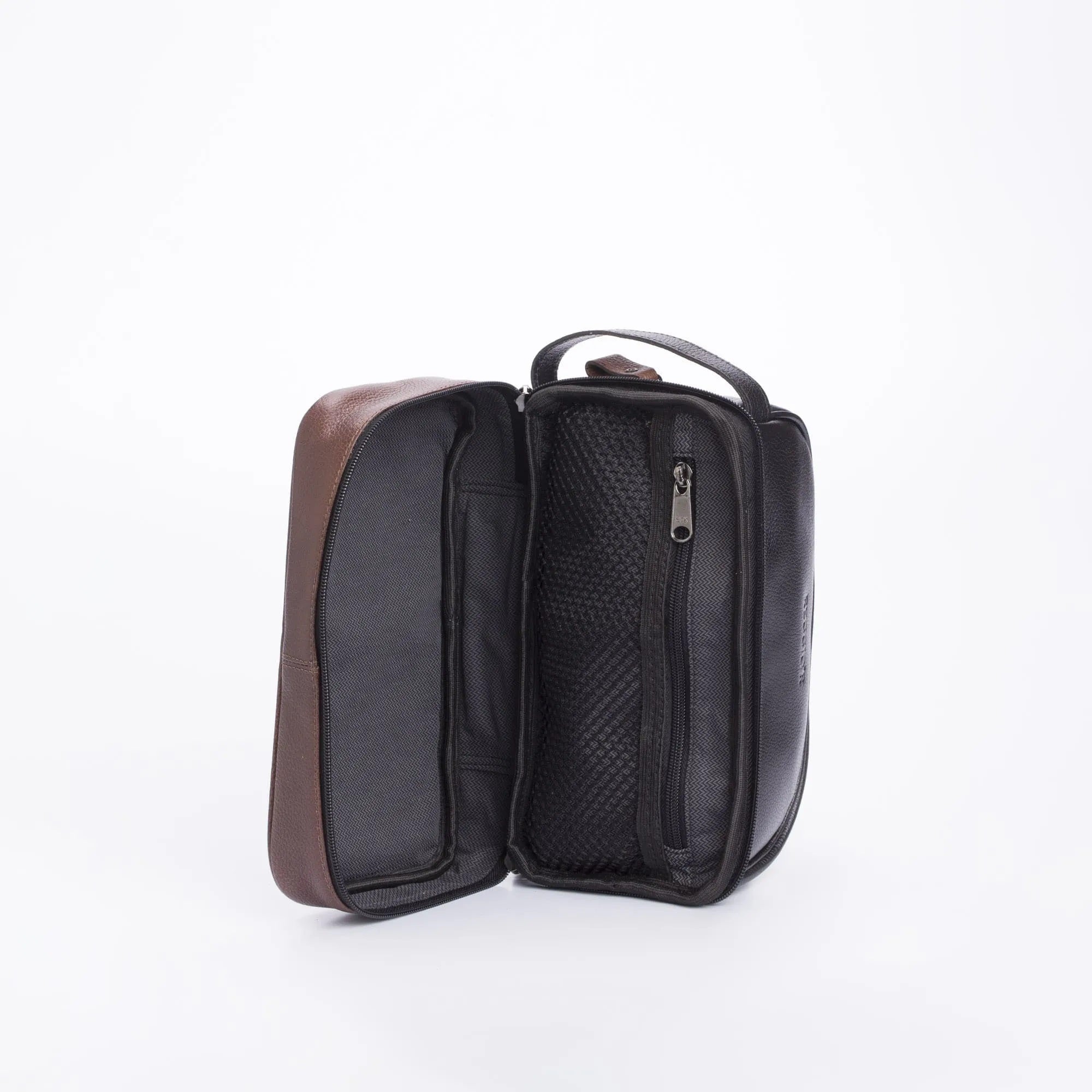 NECESSAIRE MASCULINA 2 COMPARTIMENTOS PRETO - Reggior