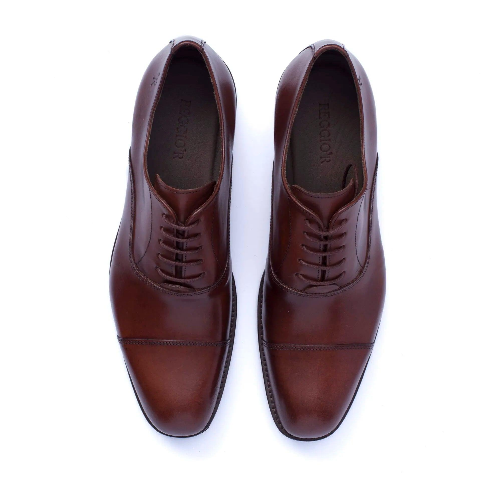 SAPATO MASCULINO OXFORD KING FILIPI II CONHAQUE - Reggior