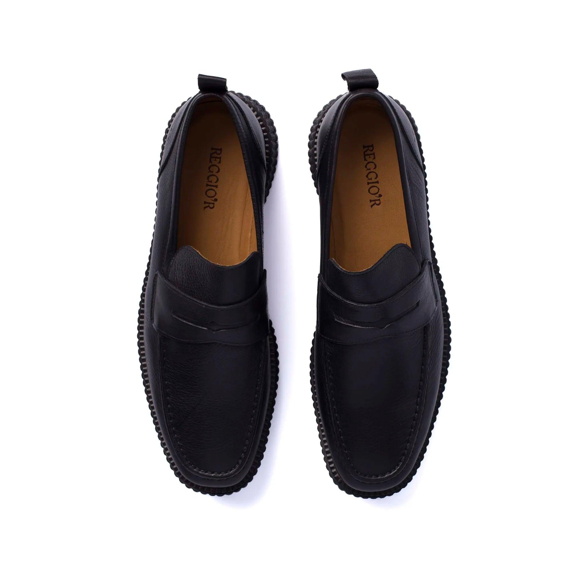 SAPATO MASCULINO LOAFER SANTINO PRETO - Reggior