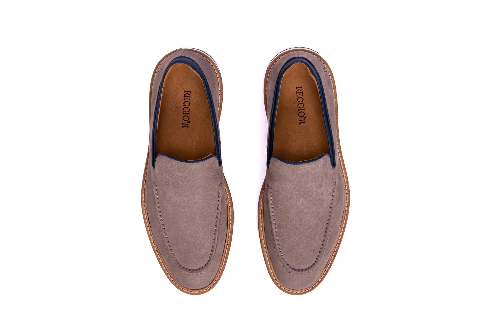 SAPATO MASCULINO LOAFER GENTLEMAN TITÂNIO - Reggior