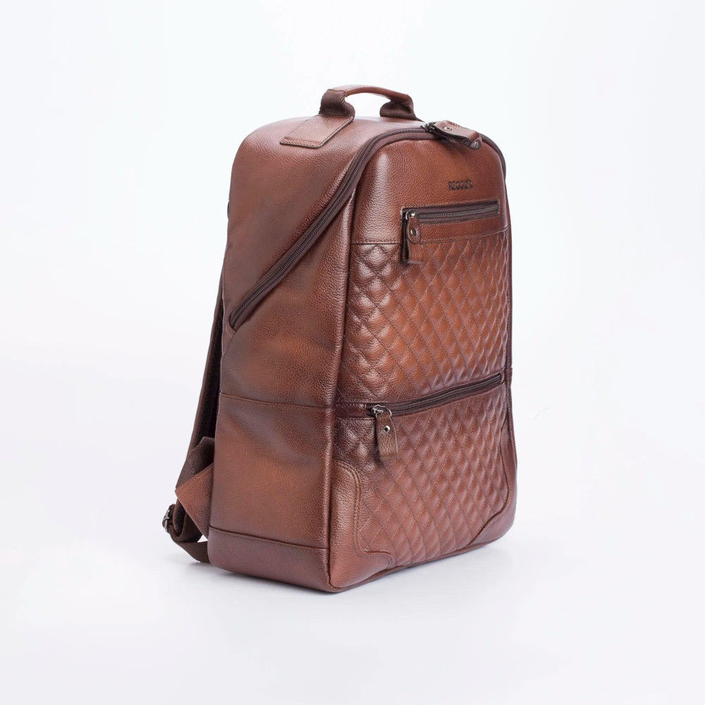 Mochila Matelassê Cabernet Conhaque