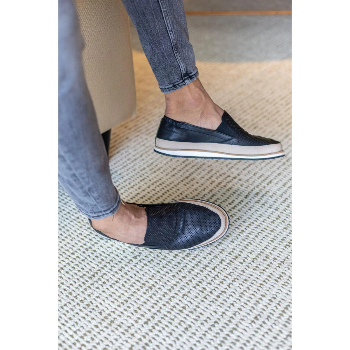 Sapato Masculino Espadrille Riviera Hélios Laser Preto