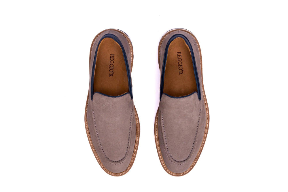 Sapato Masculino Loafer Gentleman Titânio