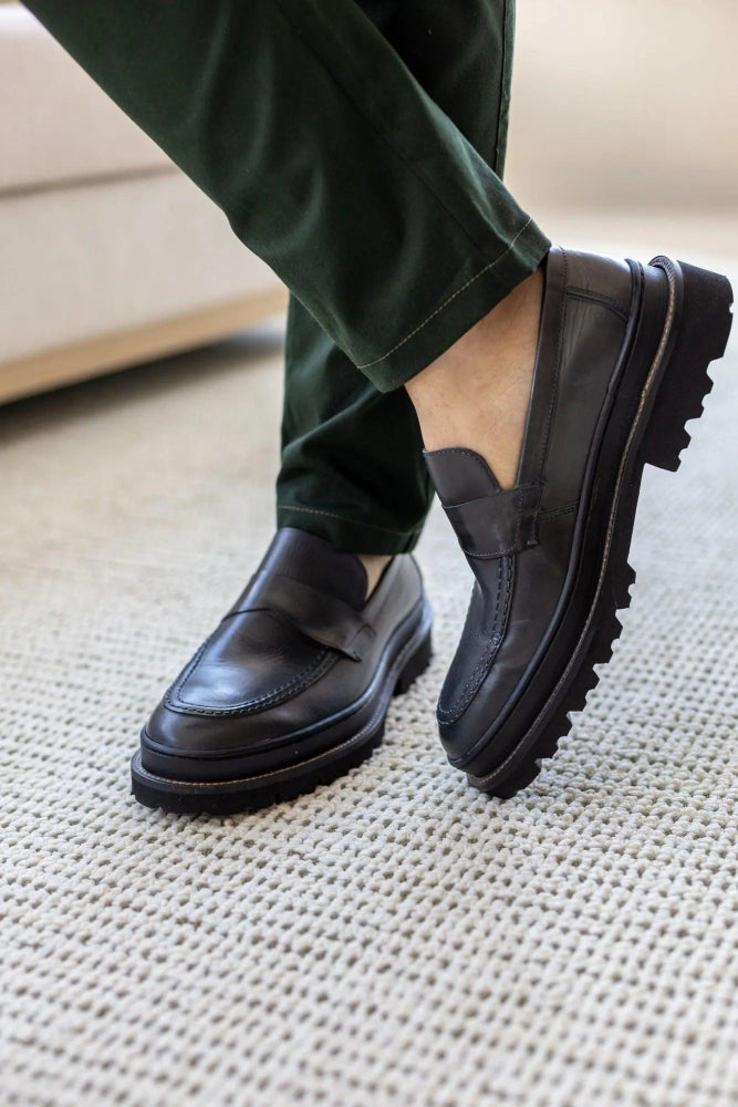 Sapato Masculino Loafer King Arthur Cinza