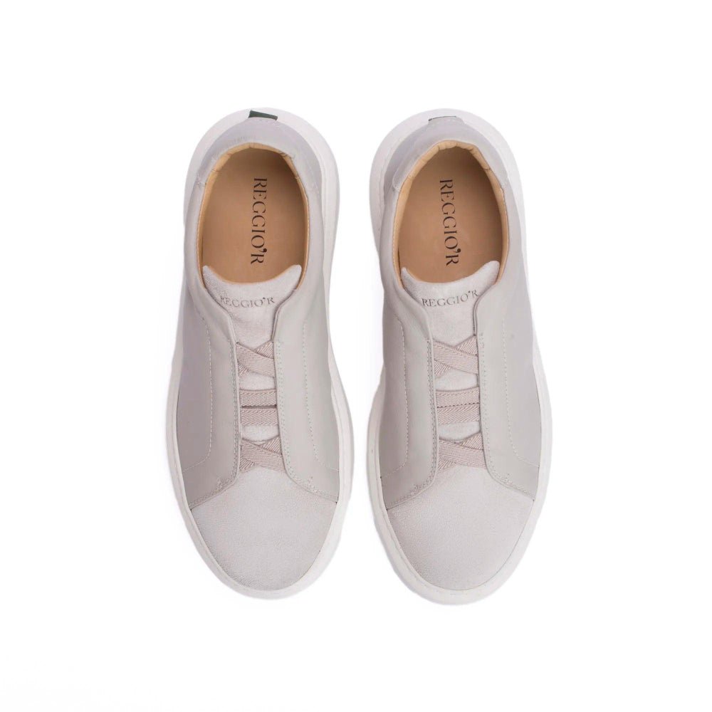 Tênis Masculino Iate Elástico Zeus Off White