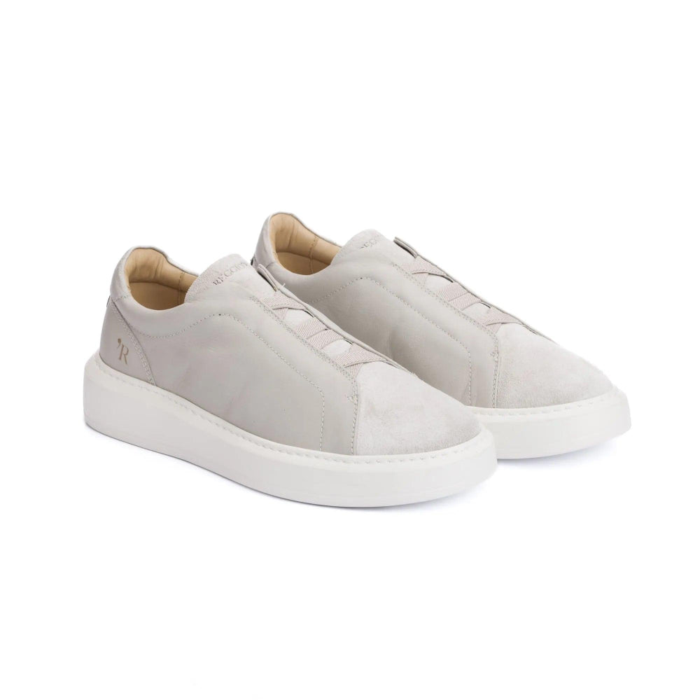Tênis Masculino Iate Elástico Zeus Off White